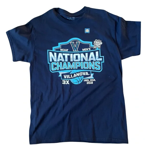 Blue 84 Shirts Villanova University 3x National Champions